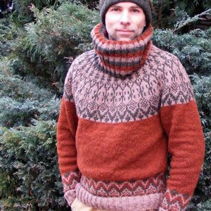 sweter welniany meski