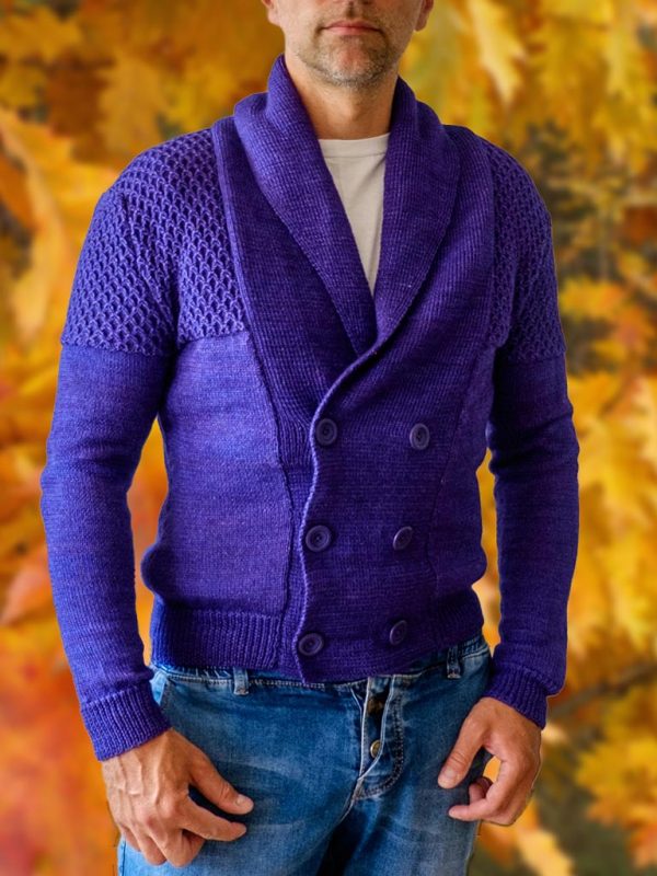 sweter męski rozpinany na guziki