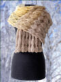 Women's woollen scarf Angora Cakes Brown