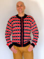 Men's Jacquard sweater Merino de luxe